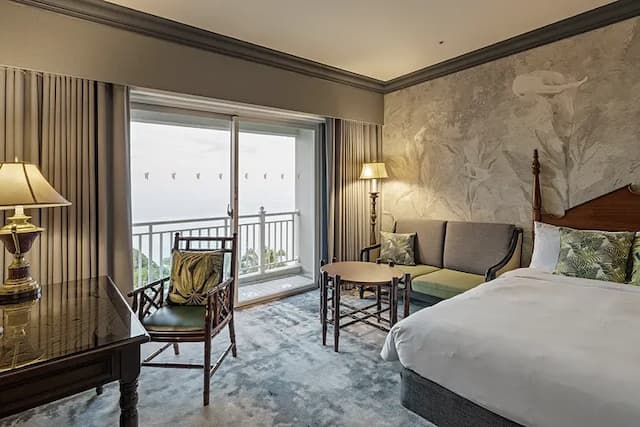 遠雄悅來大飯店-豪華海景客房(二中床)｜早餐+海洋公園門票-5