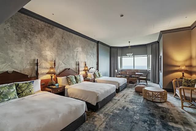 遠雄悅來大飯店-家庭海景客房(三中床)｜早餐+海洋公園門票-1