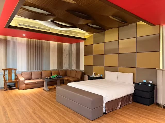 薇風精品汽車旅館 l 免費早餐-豪華雙人房 - 附設KTV-9