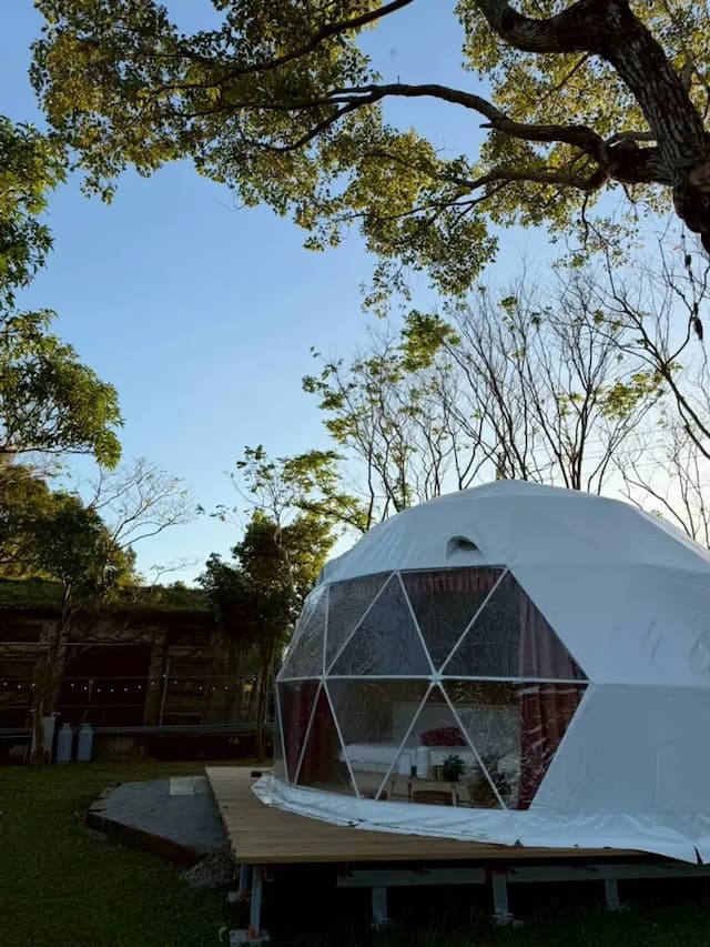 橘舍三食 Orange Farmerlife | 全新上架！豪華一泊三食+體驗-【豪華露營】二人樹林區球型帳-2