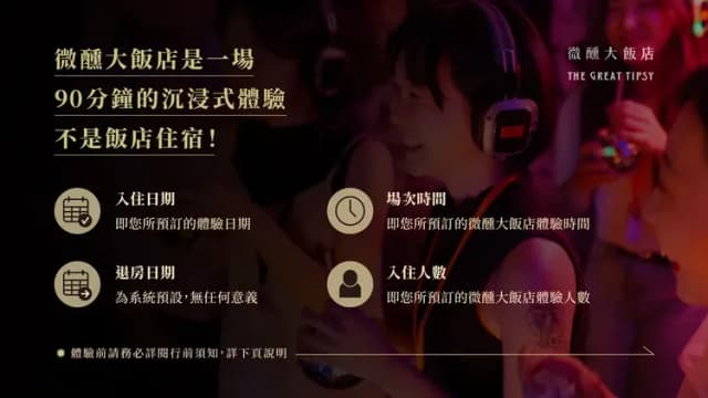 【微醺大飯店 The Great Tipsy】高雄｜沉浸式體驗-平假日場次 17:50 - 四人-2