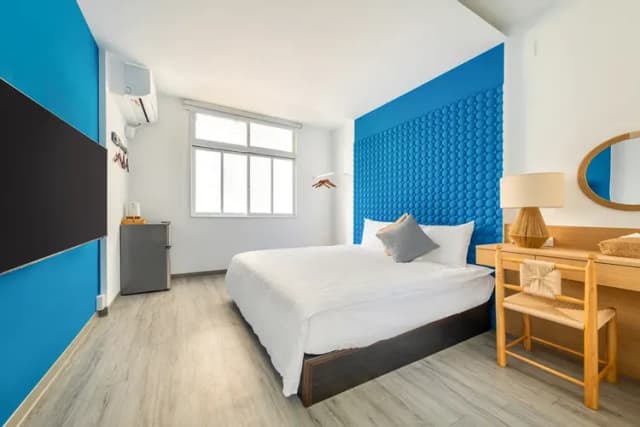 台南友愛有愛智能入住旅店-豪華加大雙人床房-10