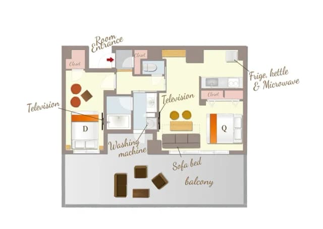RESI STAY THE KYOTO-Balcony for 5-14