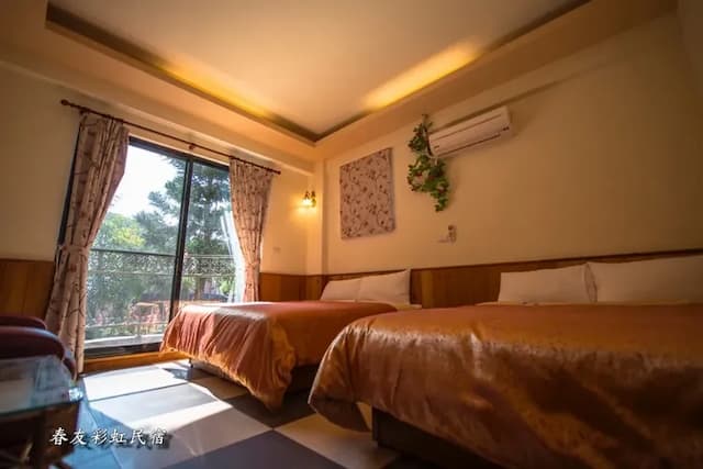 春友彩虹豪華露營｜可選購一泊四食、親子友善-楓香四人房-3