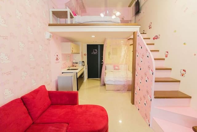 泉嘉親子溫泉會館 l 多種卡通主題房-樓中樓四人房-1