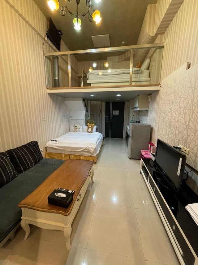 泉嘉親子溫泉會館 l 多種卡通主題房-樓中樓四人房-4