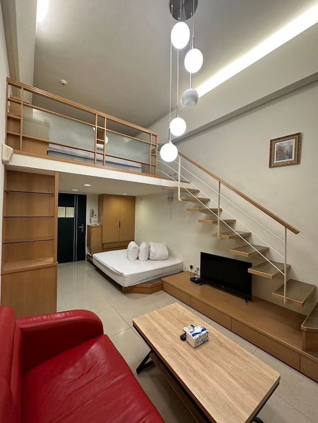 泉嘉親子溫泉會館 l 多種卡通主題房-樓中樓四人房-7