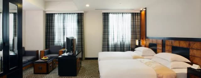 新舍商旅-林森館-主管客房-兩小床-1