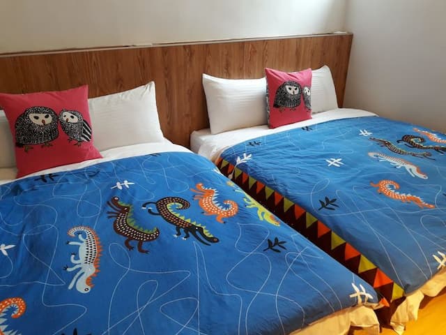 小熊波波民宿-二樓四人大房-1