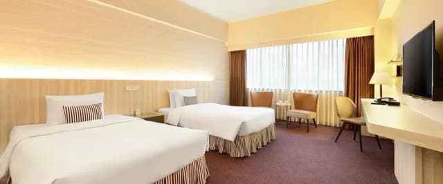 【高鐵假期】 台北凱撒大飯店2日自由行｜近台北車站、站前商圈-【商務出差】- 【商務出差】精緻客房(10坪-2小床-含早)-2