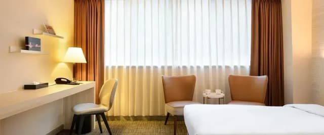 【高鐵假期】 台北凱撒大飯店2日自由行｜近台北車站、站前商圈-【商務出差】- 【商務出差】精緻客房(10坪-2小床-含早)-3