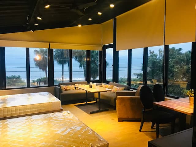 이란 씨 뷰 베드 앤 브랙퍼스트 오션 모리 Yilan Sea View Bed and Breakfast - Ocean Mori-Ocaen view room l Quadruple Room with Ocean View in Building B-2