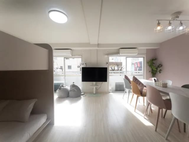 RISE HOTEL SHINJUKU-302－粉彩客房｜8人入住｜大雙層床｜40㎡-4