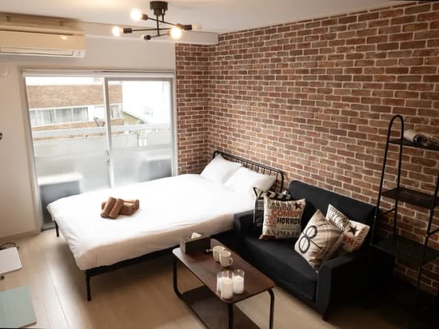 RISE HOTEL SHINJUKU-402－布魯克林客房｜3人入住｜雙人床＋沙發床｜21㎡-1