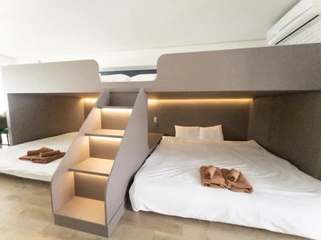 RISE HOTEL SHINJUKU-501－原木風客房｜8人入住｜大雙層床｜40㎡-4