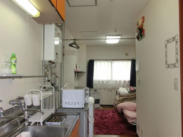 ALMAZ PLACE-★One-floor studio on the 1st floor, easy to move around★Wi-Fi OK!☆Excellent airport access! The room is equipped with a bed (futon for the second person)!-2
