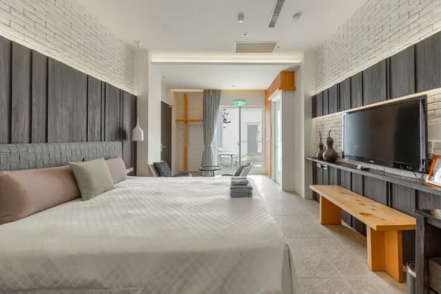 白水木民宿-標準特大雙人床房-4