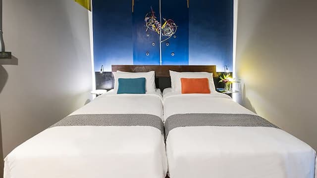 曼谷梅斯泰爾車庫飯店（MeStyle Garage Hotel - SHA Extra Plus）-標準雙床房（含早餐）（Standard Twin room（Included Breakfast）-2