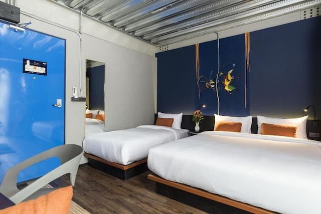 曼谷梅斯泰爾車庫飯店（MeStyle Garage Hotel - SHA Extra Plus）-小型三人房（含早餐）（Triple Small room（Included Breakfast）-1