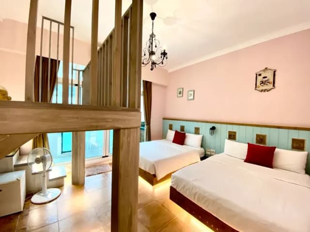 墾丁包棟民宿-童話民宿｜BBQ、電動麻將桌、音響設備、最高22人包棟-童話民宿四人房-6