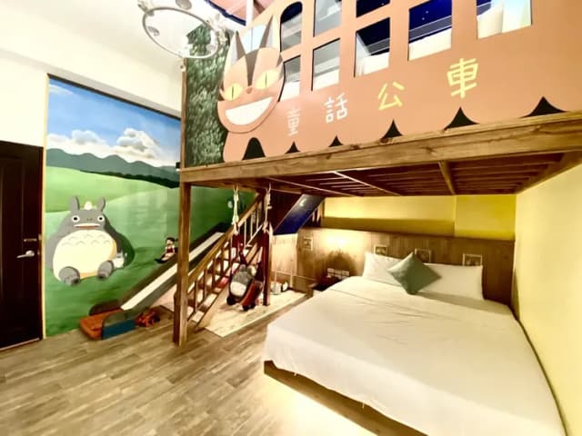 墾丁包棟民宿-童話民宿｜BBQ、電動麻將桌、音響設備、最高22人包棟-童話民宿四人房-1