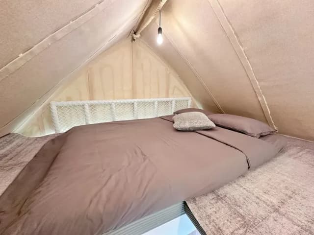 山見懶人露營 | 星球帳上下鋪！獨立衛浴含冷氣！自助式露營體驗-【自助式懶人露營】帆船帳-7