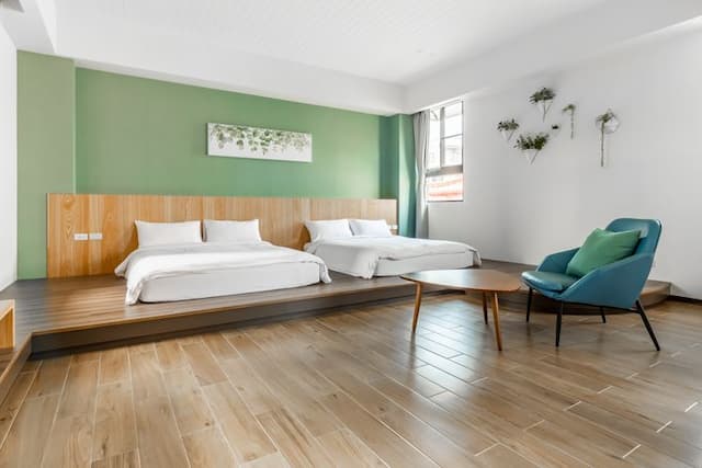 Meets Anping-Deluxe Quadruple Room with Garden View and Balcony-3