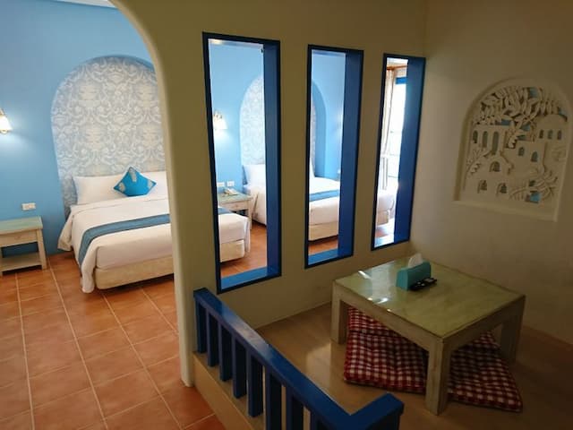 墾丁希臘風情民宿 l 備電梯、停車方便-精緻四人房-2