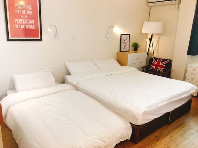 Tainan house-Green 2-6 guests 3 rooms, 2 bathrooms kitchen, living room-6