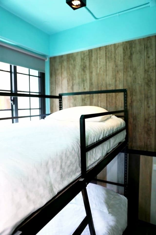 輕停文旅｜英倫工業風-COVENT GARDEN: 四人半背包客房-5