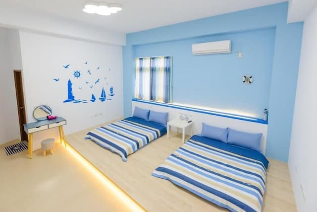 黃金海岸民宿 | 18-28人可澎湖包棟 | 可選購海景房 | 隘門沙灘-經濟四人房-3