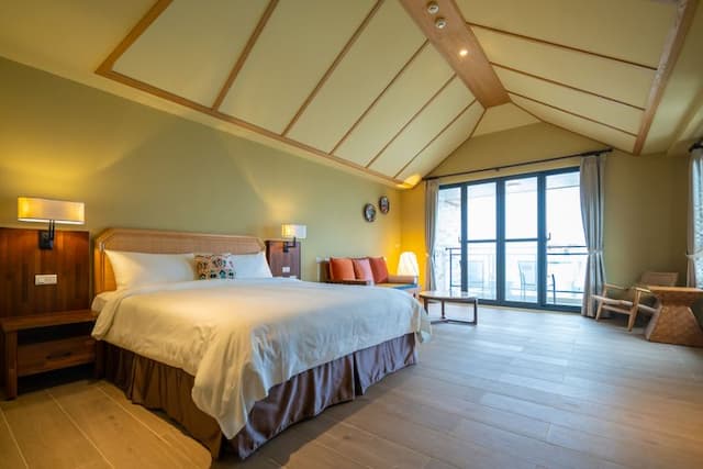 Kenting Relaxury Inn-Deluxe Double Room with Balcony and Sea View-4