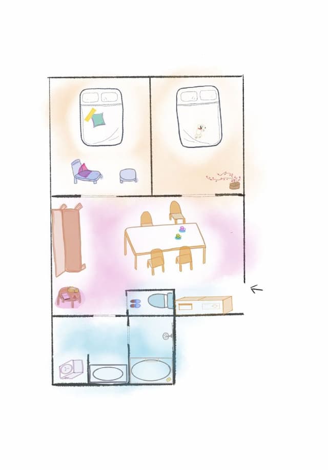 Near Ueno/Asakusa#3mins to Skytree#60㎡ cozy room  D-Oshiage 302-10