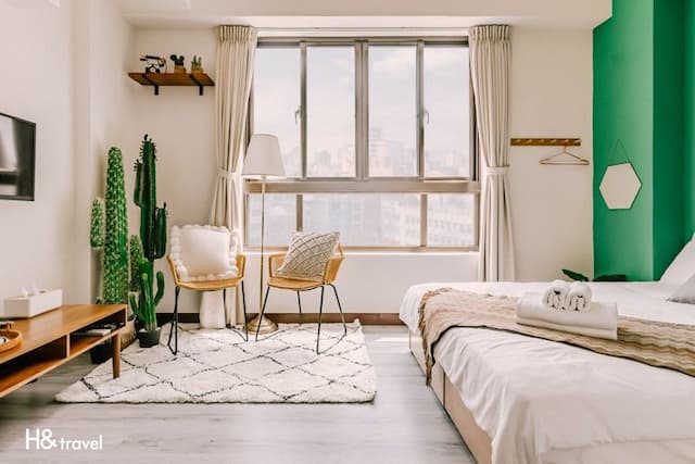 台南海安藝術公寓民宿｜緊鄰神農街/海安路美食商圈-高級雙人房-貳5Ｂ、貳3Ｂ-5