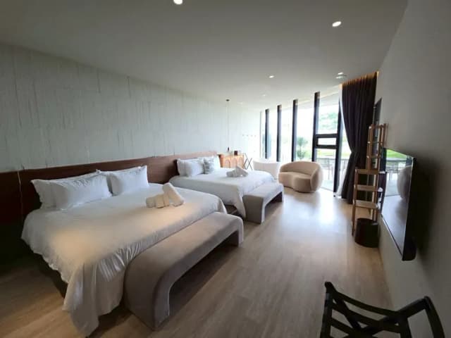 Ningxia Light-Sea View Quadruple Room-2