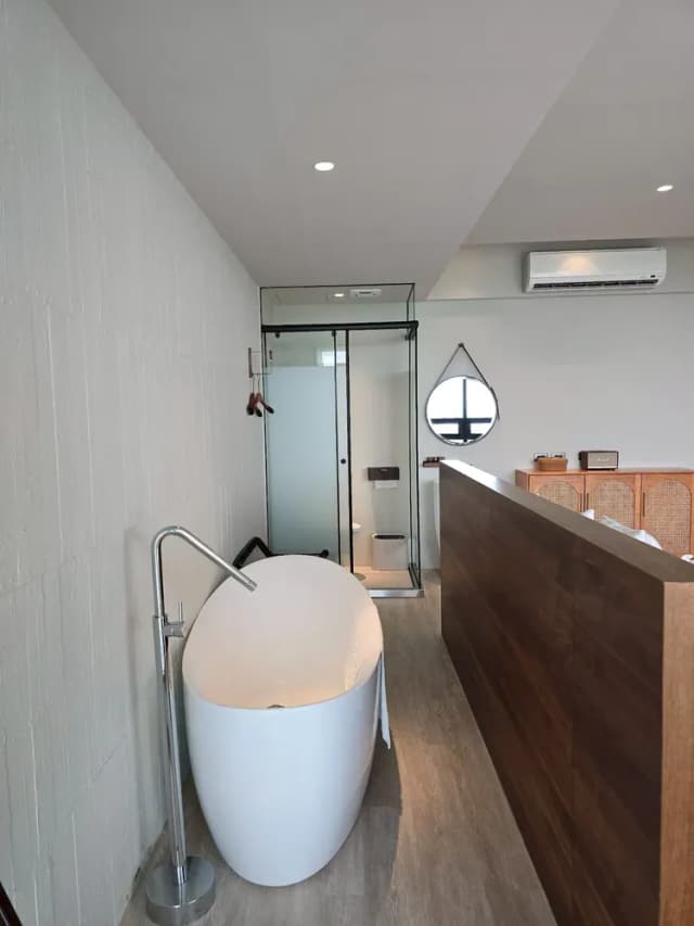 Ningxia Light-Sea View Double Room with Bathtub-6