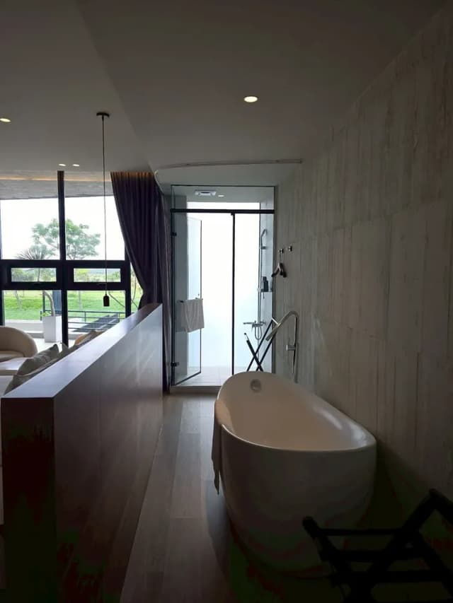 Ningxia Light-Sea View Double Room with Bathtub-5