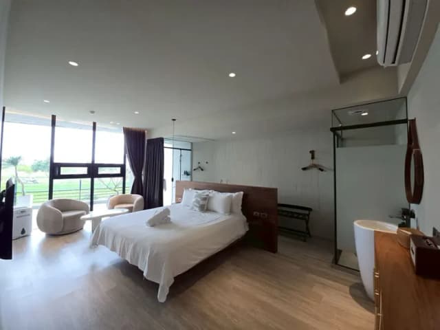Ningxia Light-Sea View Double Room with Bathtub-4