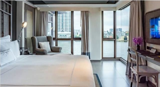 曼谷里瓦蘇里亞酒店 (Riva Surya Bangkok - SHA Extra Plus)-河景高級特大號床間 (不附早餐) (Riva Room -room only)-2