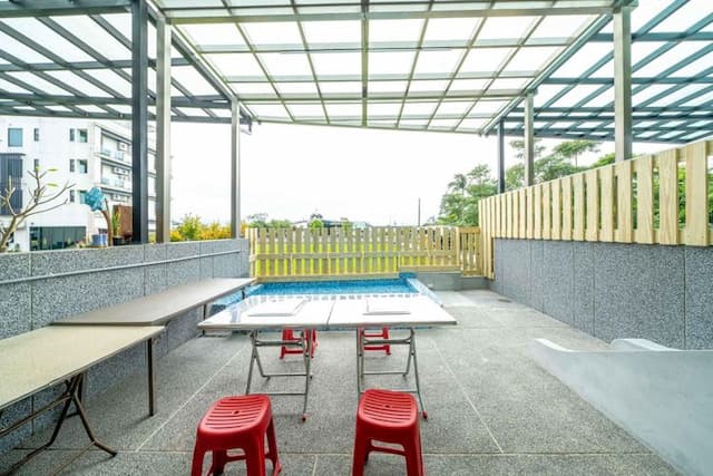 宜蘭高人氣電梯包棟民宿 | KTV&85吋大螢幕&電動麻將&按摩椅&dyson吹風機 |-包棟  | 雙人房*2.四人房*2（訂房後請主動與我們聯繫）-7