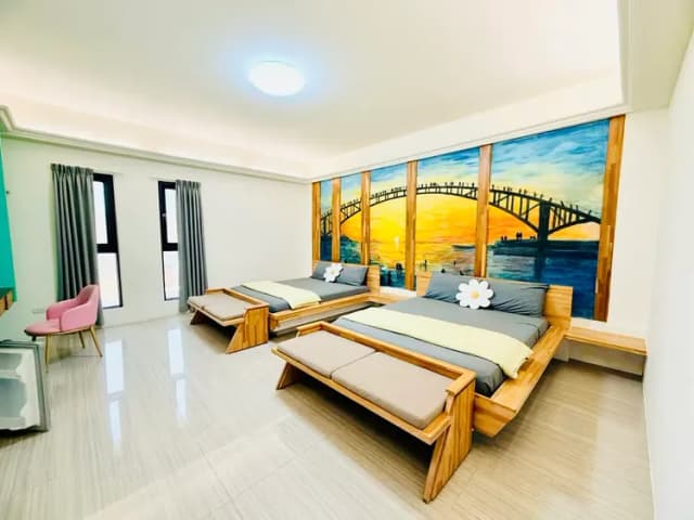 澎湖大嗓門民宿｜12人包棟-12人包棟｜雙人房*2,四人房*2-8