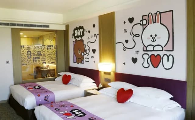 福容大飯店 麗寶樂園-Line Friend 豪華主題家庭房 -含早餐-3