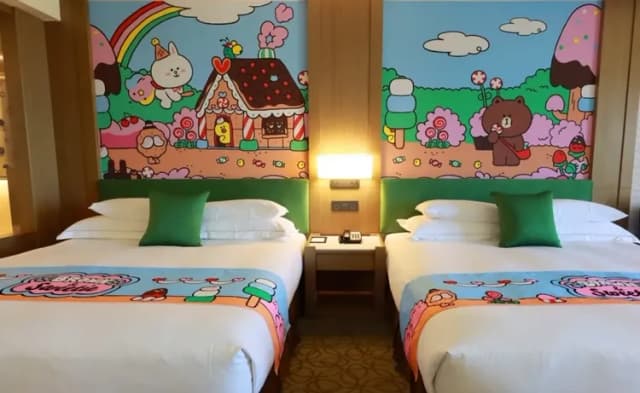 福容大飯店 麗寶樂園-Line Friend 豪華主題家庭房 -含早餐-2