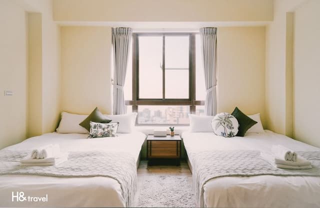 台南海安藝術公寓民宿｜緊鄰神農街/海安路美食商圈-豪華四人房-貳3A.貳5A-3