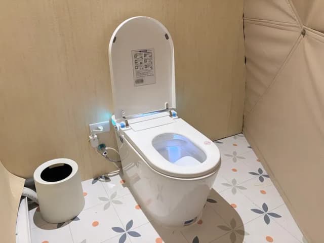 Leshan樂山環茶｜獨家6折起！懶人露營附冷氣、星空電影、營火派對-星空浴帳「獨立衛浴」全新完工-9