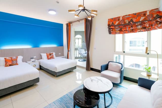 林居民宿-豪華雙床陽台套房 - B201-2