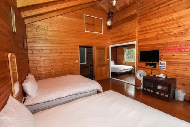 清境 境星雲-藍天花園-雙臥室小木屋-5