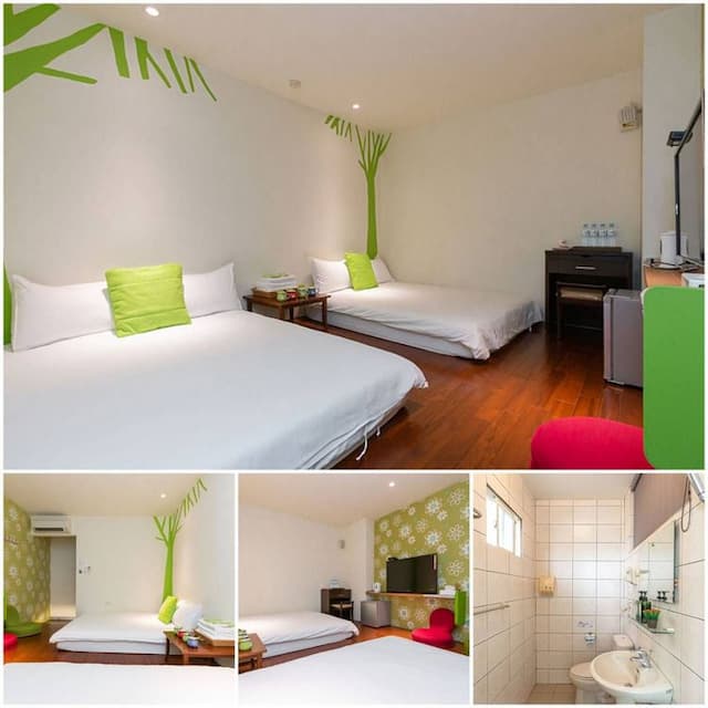 Li Su Golden Diamond-202 Green Forest Quadruple Elegant Room (with external private bathroom)-5