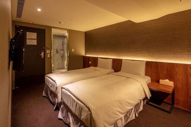 谷墨商旅-標準雙床房 (無窗)-2