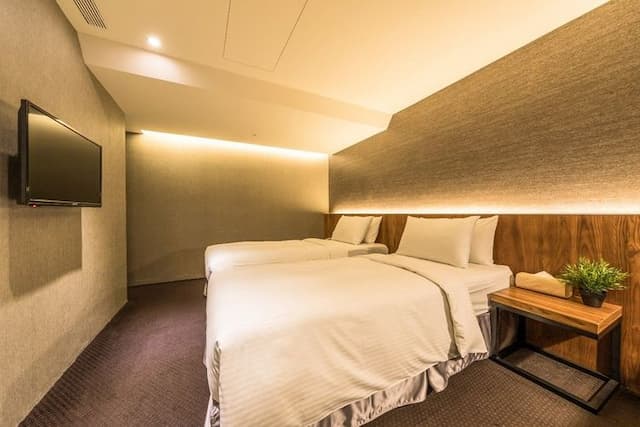 谷墨商旅-標準雙床房 (無窗)-3